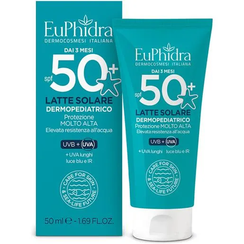 EuPhidra Latte Solare Bambini DERMOPEDIATRICO PROTEZIONE MOLTO ALTA SPF 50+