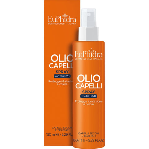 Euphidra Olio spary solare capelli protegge idrata e colore