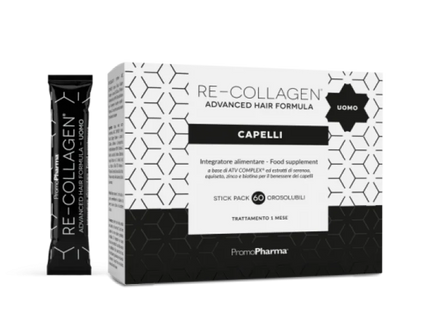 Integratore capelli uomo recollagen promopharma stick