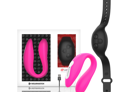 Vibratore Dual Pleasure Wireless Watchme FUCHSIA / JET BLACK