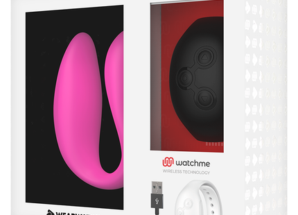 Vibratore Dual Pleasure Wireless Watchme FUCHSIA / JET BLACK