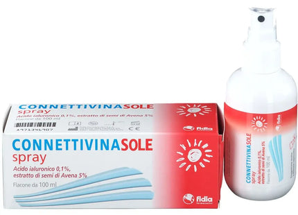 connettivina sole spray eritemi scottature esposizione sole rossore lenire