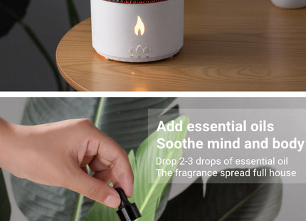 Diffusore ultrasuoni aromi effetti fumo e luce