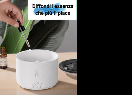 Diffusore ultrasuoni aromi effetti fumo e luce