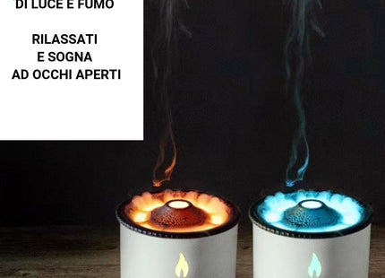 Diffusore ultrasuoni aromi effetti fumo e luce