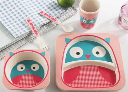Stoviglie in bamboo bio atossico per bambini