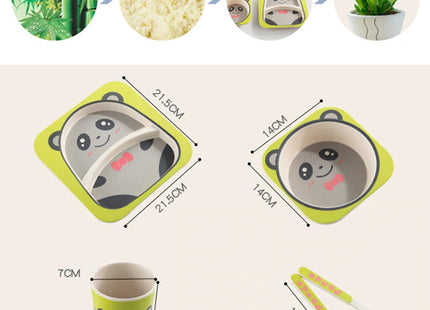 Stoviglie in bamboo bio atossico per bambini