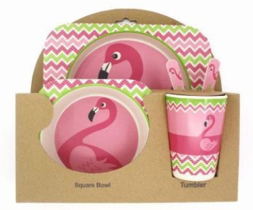 Stoviglie in bamboo bio atossico per bambini