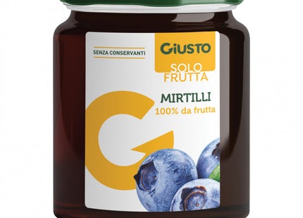 GIULIANI GIUSTO CONFETTURA DI MIRTILLI SENZA ZUCCHERI AGGIUNTI